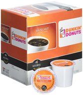 32 Count - Dunkin Donuts Hazelnut Flavored Coffee K-Cups For Keurig K Cup Brewers (2 boxes of 16 k cups)