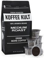Koffee Kult Dark Roast Coffee Single Serve Capsules for Keurig K-cup Brewers 100% Arabica Coffee - Fair Trade... N3