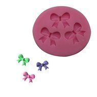 Joylive 3D Bowknots Flower Silicone Fondant Mold Cake Chocolate Decorating Baking Mould Tool N2