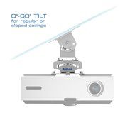 QualGear PRB-717-WHT Universal Ceiling Mount Projector Accessory N5