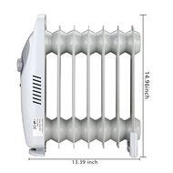 Homeleader 600W Oil Filled Radiator Heater, Portable Space Heater, Thermostat control, DF-600H1-7 N4