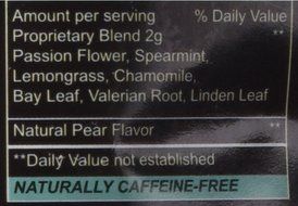 TranquilyTea Anti-stress Passion Flower Linden Pear Herbal Tea 3oz 40 cups NEW PACKAGING N3