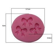 Joylive 3D Bowknots Flower Silicone Fondant Mold Cake Chocolate Decorating Baking Mould Tool N3