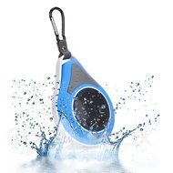 2BOOM Mini Wireless Bluetooth Portable Speaker with Carabiner Shower Suction Cup Black N7