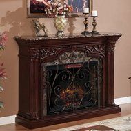 ClassicFlame Astoria Infrared Electric Fireplace Mantel in Empire Cherry - 33WM0194-C232