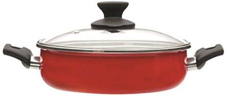 Vasconia 4018097 9.4-Inch Casserole with Lid, Medium, Red