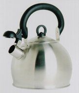 Gibson 2.22 Quart (2 Liter) Whistling Stainless Steel Tea Kettle, "Charlbury"