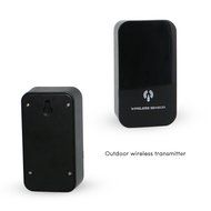 PowerLead Cwf PCF001 Wireless Weather Monitor Clocks with Remote Sensor Color Cobblestone Weather Station Support... N9