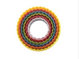 LUXEHOME Set of Colorful BPA Free Plastic Biscuit and Cookie Cutter (Round) N13