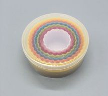 LUXEHOME Set of Colorful BPA Free Plastic Biscuit and Cookie Cutter (Round) N14