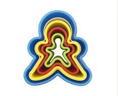LUXEHOME Set of Colorful BPA Free Plastic Biscuit and Cookie Cutter (Round) N16
