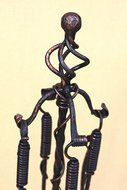 Hand Crafted Fireplace set 4 pieces Hearth Accessories "Vinnitsya" Agrik, Steel