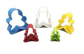 LUXEHOME Set of Colorful BPA Free Plastic Biscuit and Cookie Cutter (Round) N17