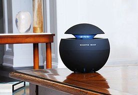 Sharper Image Lighted Globe HEPA Air Purifier