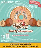 Keurig The Original Donut Shop K-Cup Packs, Sweet and Creamy Hazelnut, 10 Count (Pack of 6)