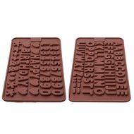Xcellent Global Letters / Numbers / Symbols Mold for Ice / Chocolate Decorating Silicone Mold Tray Random Color... N2