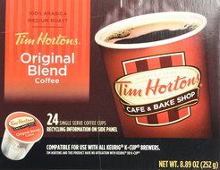 Tim Hortons Single Serve Coffee Cups, Regular (24 Count) (8.89oz) N2