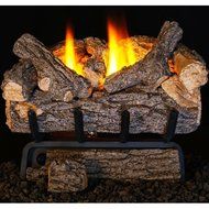 Peterson Real Fyre 24-inch Valley Oak Log Set With Vent-free Propane Ansi Certified 9,500 Btu G8-r Burner - Manual... N2