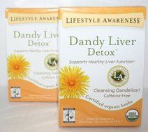 Lifestyle Awareness Dandy Liver Detox Herbal Tea 20 Tea Bags Pack of 2 N2