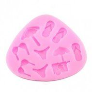 Beach Bikini Silicon Fondant Cake Decorating Supply Resin Flower Mold N5