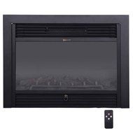 Tek Widget 28.5 Embedded Electric Fireplace Heater with Glass View N2