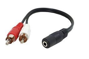 MOCREO&reg;Audio Y Cable Splitter 1-Mini Plug, 2-RCA Plugs 3.5mm Stereo to Dual RCA Audio Adapter Cable, 3.5mm Female...