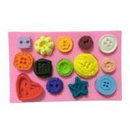 Yunko Button Cake Decorating Mold Gum Paste Decorating Tools N2
