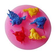 Essential 3D Bird Silicone Fondant Cake Molds Soap Chocolate Mould
