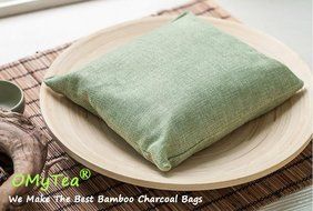 OMyTea&reg; 100% Organic Natural Air Purifying Bamboo Charcoal Deodorizer Bags - Most Effective Odor Remove - Portable...