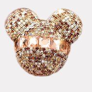 Yosa Luxury car ornaments Auto Mickey Mouse Sparkling Car Fragrance Air Freshener Holder Container 2pcs (10)