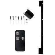 Homgeek 1500W Wall Mount Adjustable Electric Fireplace 3D Flame Heater with Remote Control, XL Large 35"22" Black N4