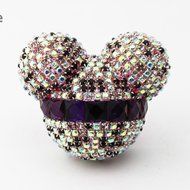 Yosa Luxury car ornaments Auto Mickey Mouse Sparkling Car Fragrance Air Freshener Holder Container 2pcs (10) N2