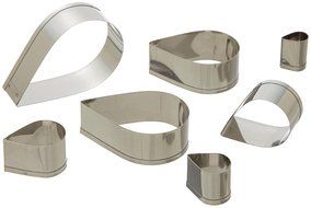 Ateco Plain Tear Drop Cutter Set