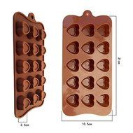 15-Holes Love Heart-Shaped Silicone Cake Mold&nbsp;DIY Chocolate Mold