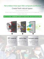 Ionic Desktop Air Purifier, negative ions car home dual-use air cleaner, Mini Air Cleaner for for Small Bedroom...