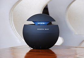 Sharper Image Lighted Globe HEPA Air Purifier N4