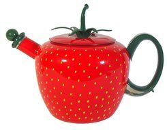 Copco Red Delicious Apple 1.9-Quart Enamel on Steel Teakettle