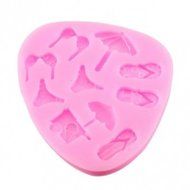 Beach Bikini Silicon Fondant Cake Decorating Supply Resin Flower Mold N6