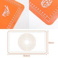 Baking Mat,Silivo 19.6&quot;*15.7&quot; Silicone Pastry Kneading Mat with Measurements N11