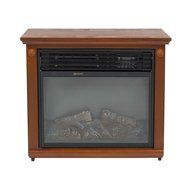 Large Room Infrared Quartz Electric Fireplace Heater Honey Oak Finish w/ Remote Most Sold Item