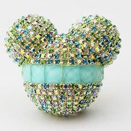 Yosa Luxury car ornaments Auto Mickey Mouse Sparkling Car Fragrance Air Freshener Holder Container 2pcs (10) N5