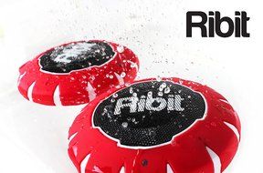 Ribit&trade; Red Waterproof Bluetooth Speakers - IPX7 Outdoor Wireless Speakers - Best Bluetooth Speakers for Pool and... N12