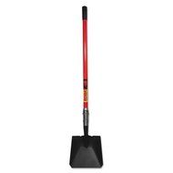 Razorback Shovel Long Fiberglass 48 " Industrial Gauge, Rolled Step, Square Point