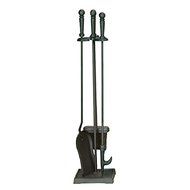 Blue Rhino Black 4-piece Fireplace Fireset