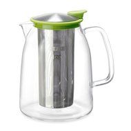 FORLIFE Mist Iced Tea Jug with Basket Infuser, 68-Ounce, Black Graphite N6