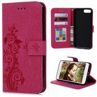 iPhone 7 Plus Case (5.5 inch) - Flip Folio Wallet Stand Case Embossed Cirrus PU Leather Case Shockproof Soft TPU... N14