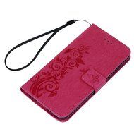 iPhone 7 Plus Case (5.5 inch) - Flip Folio Wallet Stand Case Embossed Cirrus PU Leather Case Shockproof Soft TPU... N15