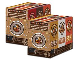 Crazy Cups Flavored Coffee and Chocolate Flavored Coffee, Single Serve Cups Variety Pack Sampler for the Keurig...