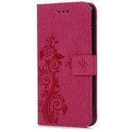 iPhone 7 Plus Case (5.5 inch) - Flip Folio Wallet Stand Case Embossed Cirrus PU Leather Case Shockproof Soft TPU... N16