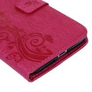 iPhone 7 Plus Case (5.5 inch) - Flip Folio Wallet Stand Case Embossed Cirrus PU Leather Case Shockproof Soft TPU... N17